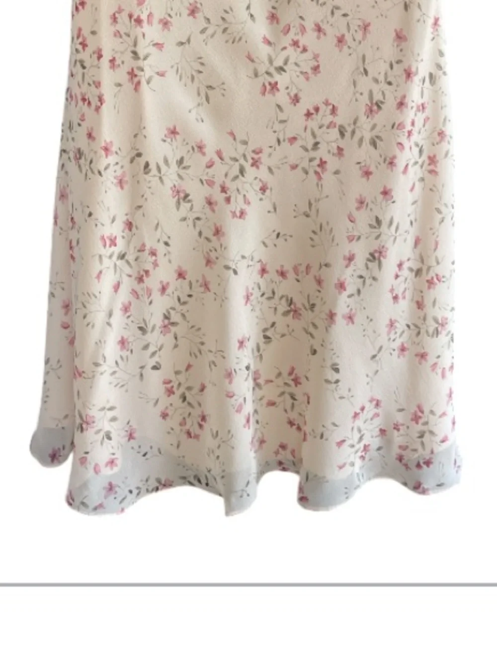 David Warren New York Silk Floral skirt and top Set cottage core romantic size 8